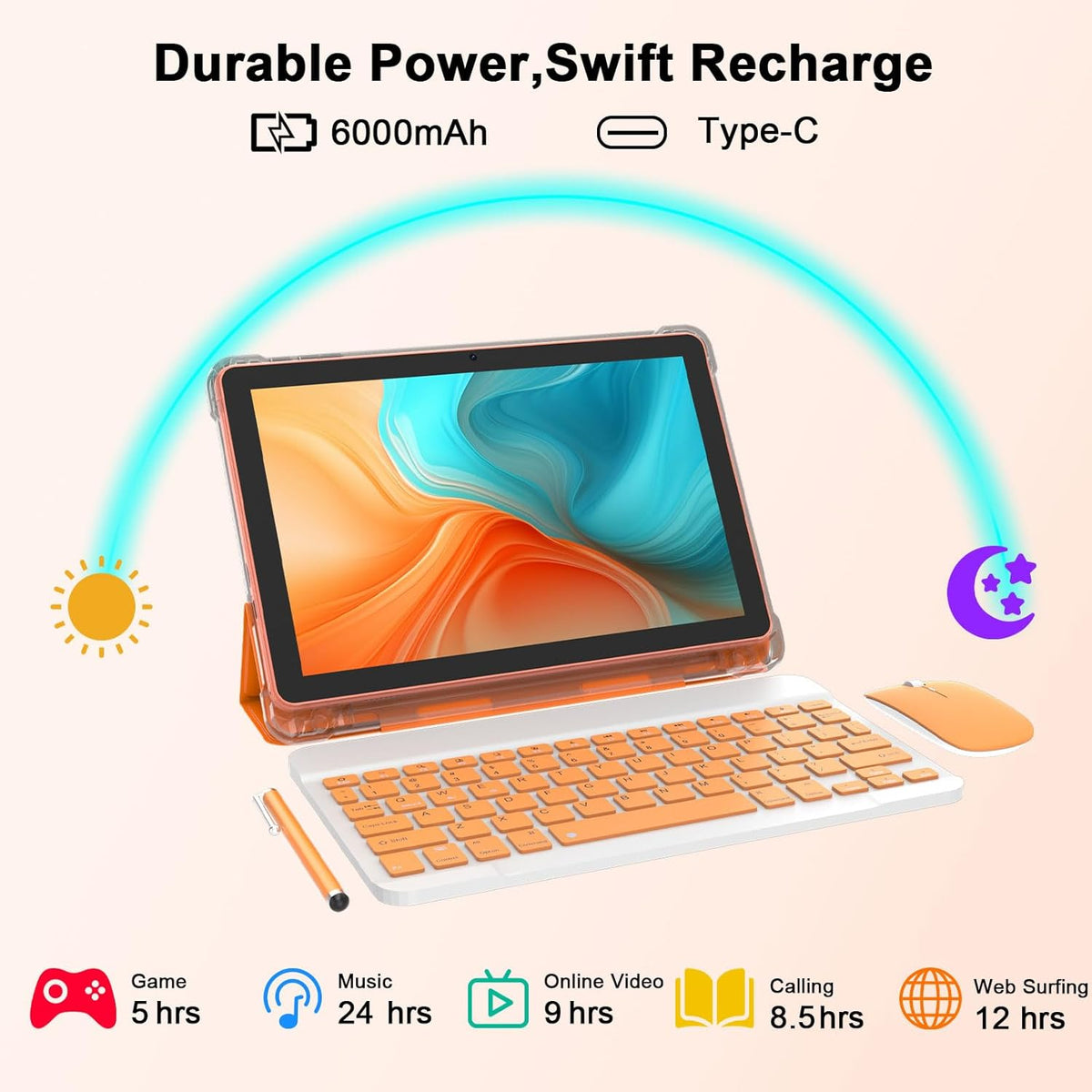 CUPEISI Tablet Android 15 de 10 pulgadas, 20 GB de RAM+128 GB de RO...