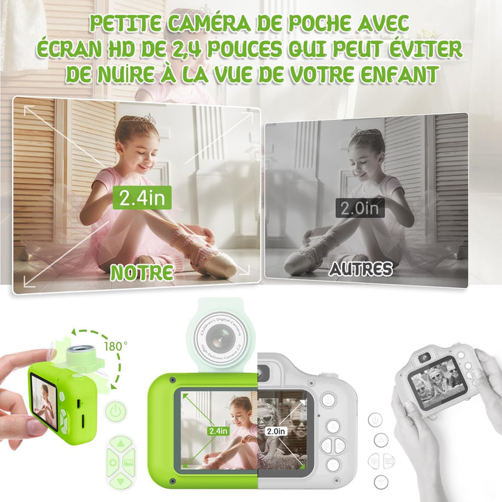 ARNSSIEN Cámara digital para niños, cámara digital para niños peque...