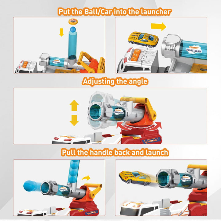 Dwi Dowellin Juguetes de Camiones para Niños, Juego de Coches Grand...
