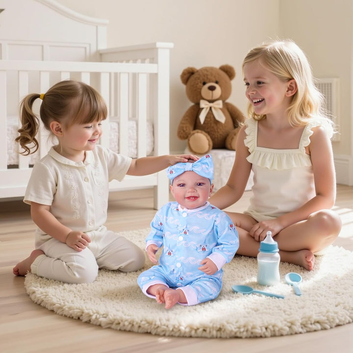 BABESIDE 5 juegos de ropa de muñeca Reborn con diadema de muñeca pa...