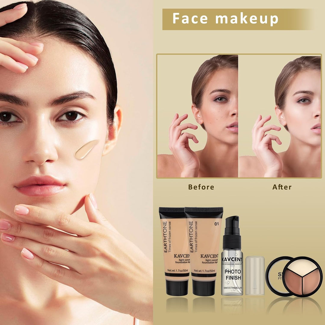 Kit de maquillaje para adolescentes, juego de maquillaje para mujer...