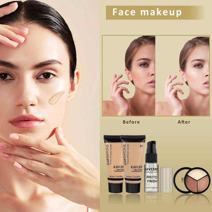 Kit de maquillaje para adolescentes, juego de maquillaje para mujer...