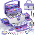 Juego de 56 piezas de maquillaje para niñas, kit de maquillaje cosmético