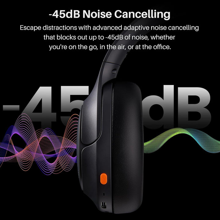 TOZO Auriculares híbridos HT3 con cancelación de ruido, batería de...