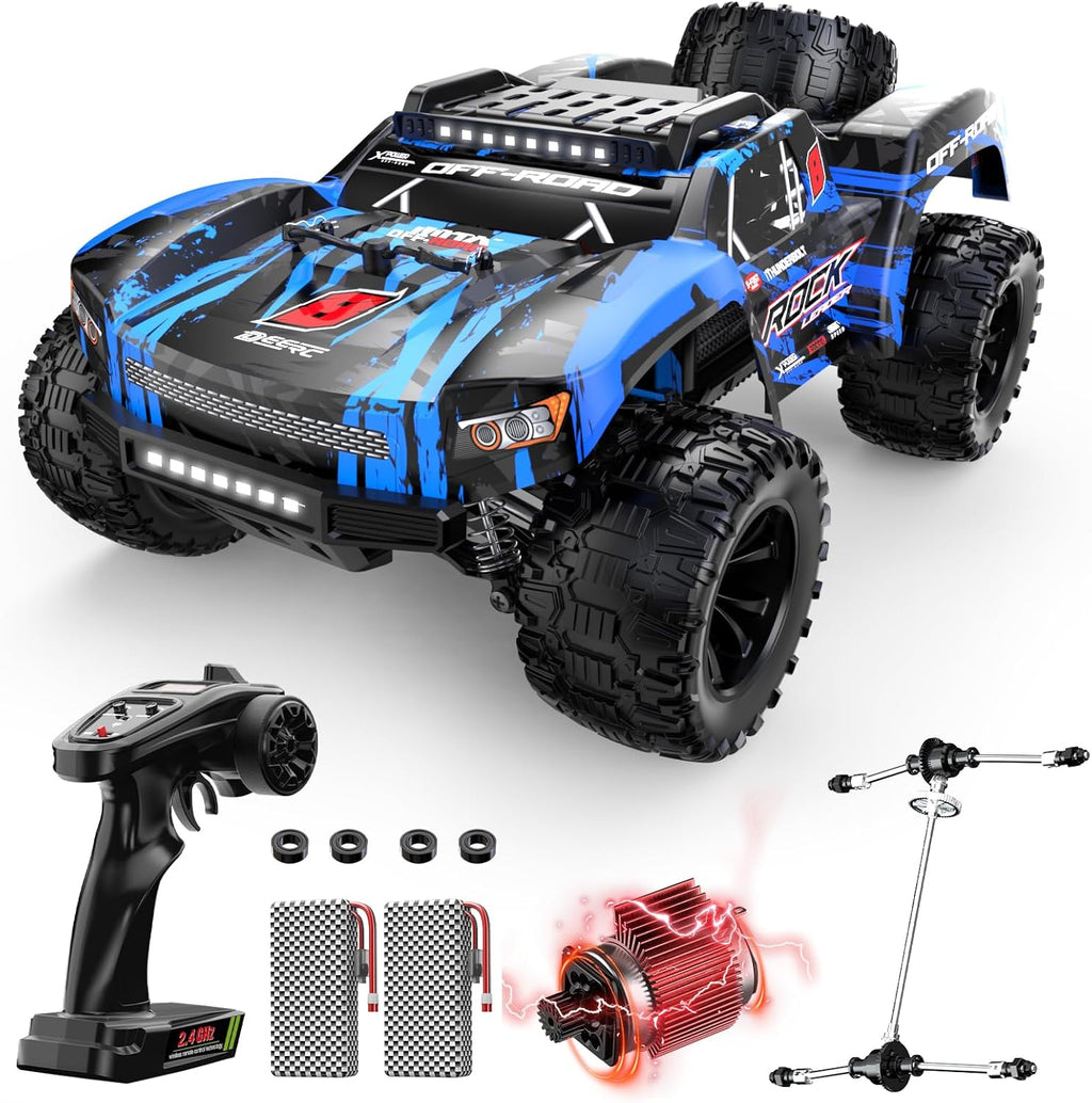 DEERC Autos RC 1\/12 de 45 KPH, Camión RC 4WD de Alta Velocidad de...