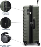 Travelpro Maxlite Air V2 Maleta de rueda giratoria con carcasa rígida ampliable, Verde pizarra