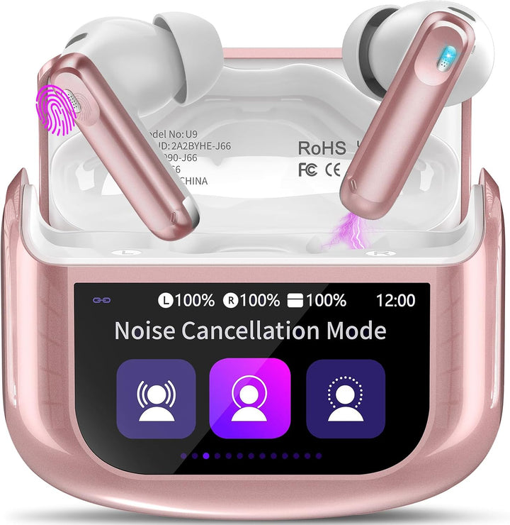 Thunelec Auriculares inalámbricos, auriculares Bluetooth 5.4 con pa...