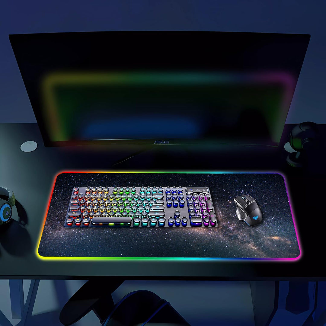Armanza Alfombrilla de ratón RGB para juegos, alfombrilla de ratón...