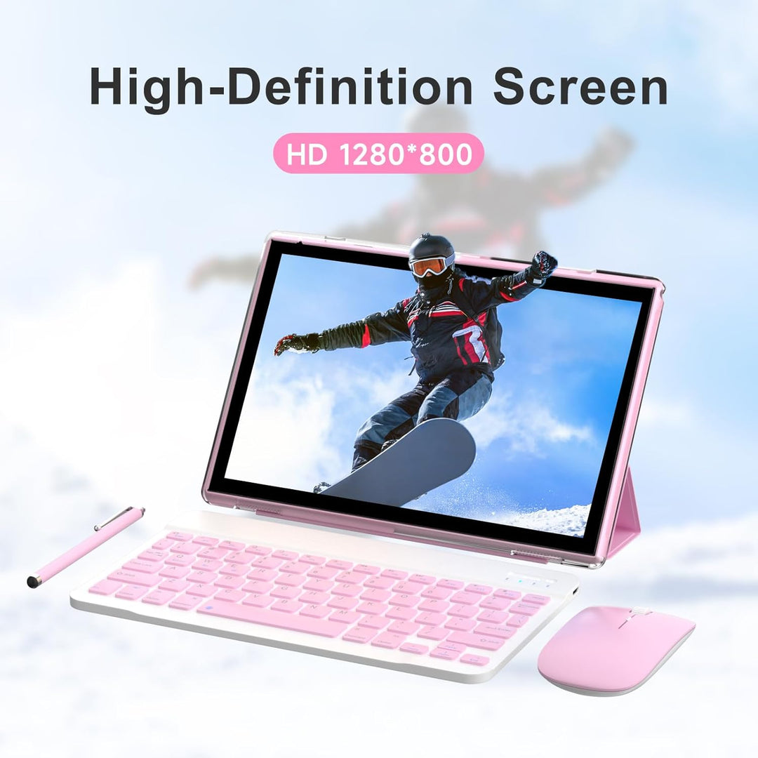 RUIQIAI Tablet Android 15, tableta 2 en 1 de 10 pulgadas con funda...