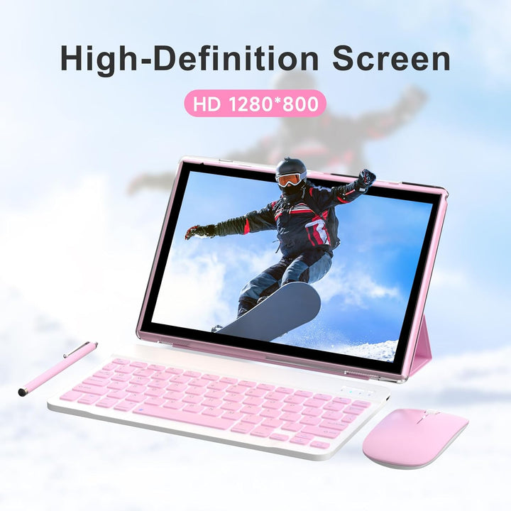 RUIQIAI Tablet Android 15, tableta 2 en 1 de 10 pulgadas con funda...