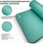 WHITECLOUDZ Kit de yoga, juego de 7 piezas de esterilla de yoga para entrenamientos en casa, esterilla de yoga gruesa, bloques de yoga, correa, toallas de yoga y bolsa de transporte, tapete de