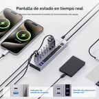 PULWTOP, BH-221D, hub USB 3.2, alimentado