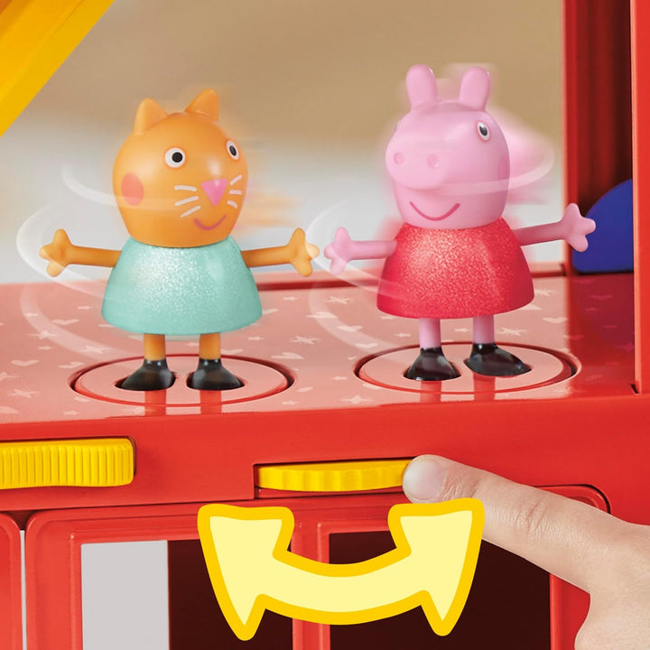 Peppa Pig Juego de autobús de fiesta 2 en 1 con 3 figuras