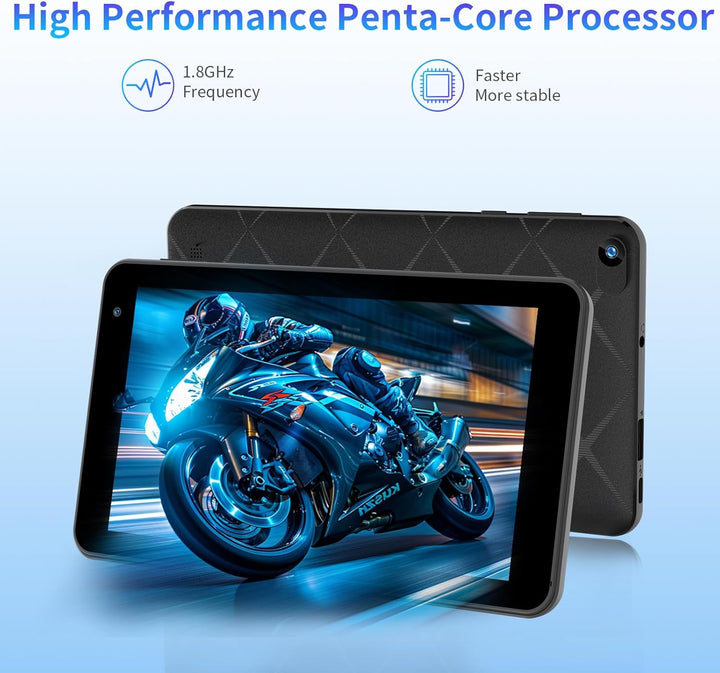 VASOUN Tableta de 7 pulgadas Android 15, 8 GB (3 GB + 5 GB ampliabl...