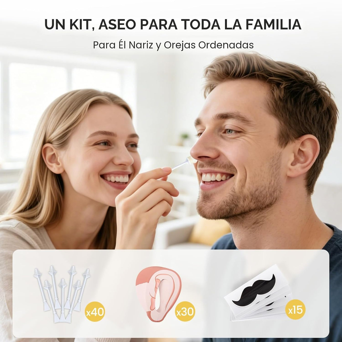 AUZEAL Mini kit de depilación facial para mujeres, kit de depilació...