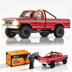FMS FCX18 II Ford F-100 1/18 RC Crawler, RTR Camión RC Hobbygrade 4x4 Offroad Mini Rock Crawler con transmisión de 2 velocidades, engranajes de metal, luces LED para adultos y