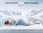 Máscara de dormir TOPOINT con auriculares Bluetooth, máscara de ojos 3D para auriculares de dormir con ruido blanco, oscurecimiento total, Bluetooth 5.4, temporizador, 15 horas para mujeres y hombres