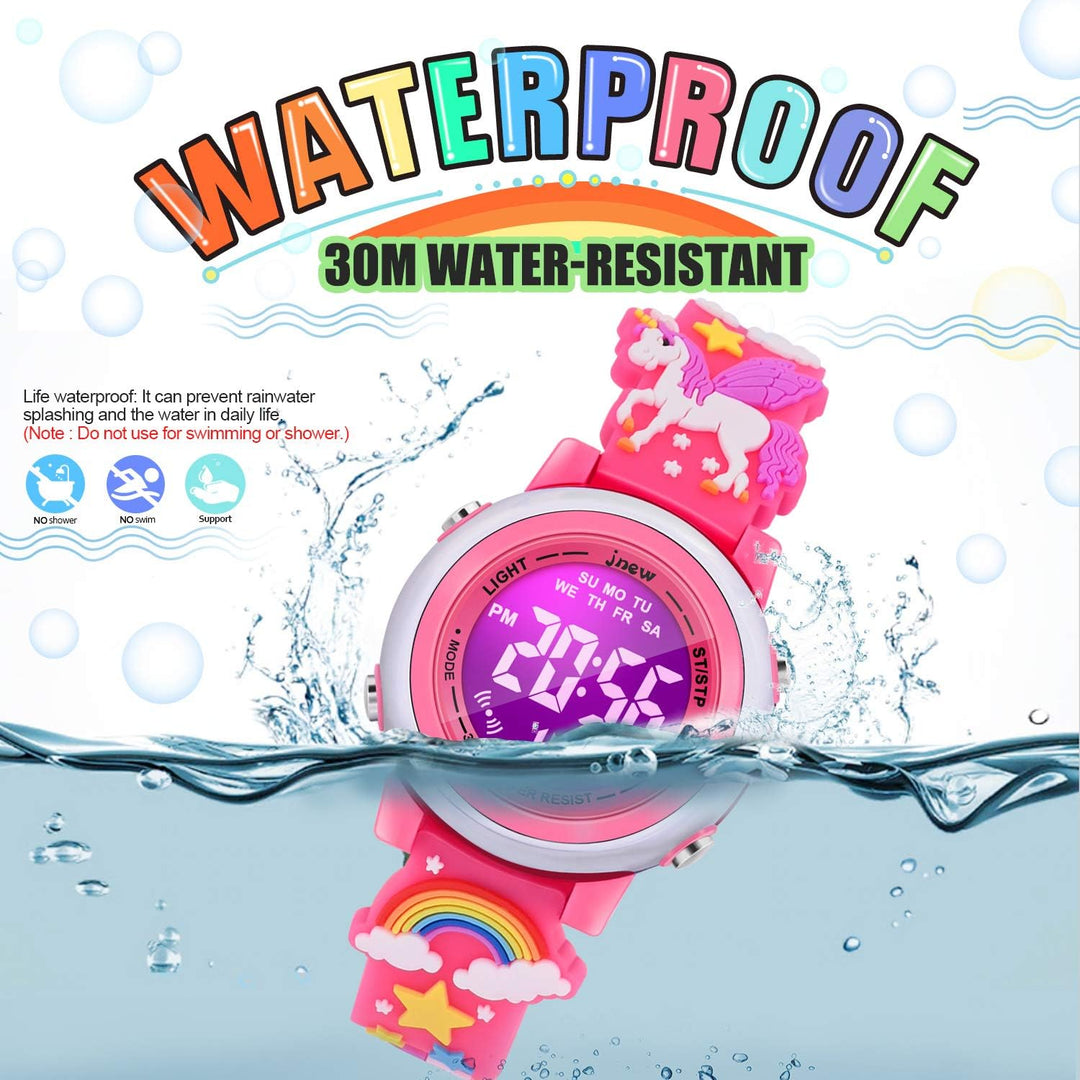 VAPCUFF Relojes impermeables 3D de dibujos animados para niñas con...