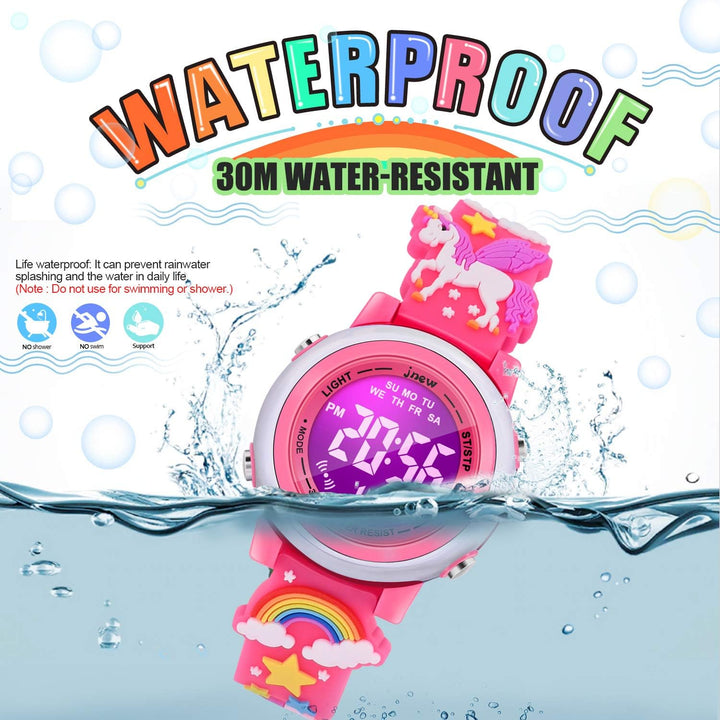 VAPCUFF Relojes impermeables 3D de dibujos animados para niñas con...