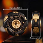 Spinner magnético transformable – Cuchillas de metal de doble eje, tiempo de giro de más de 2.5 minutos, juguete EDC premium para aliviar el estrés para adultos y adolescentes, escritorio de oficina