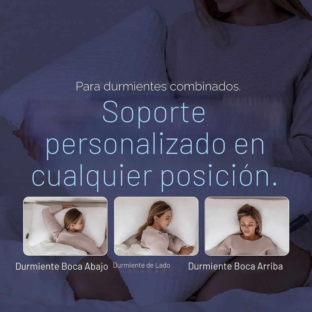 DreamyBlue Moon Pillow Queen, Adjustable Shredded Memory Foam