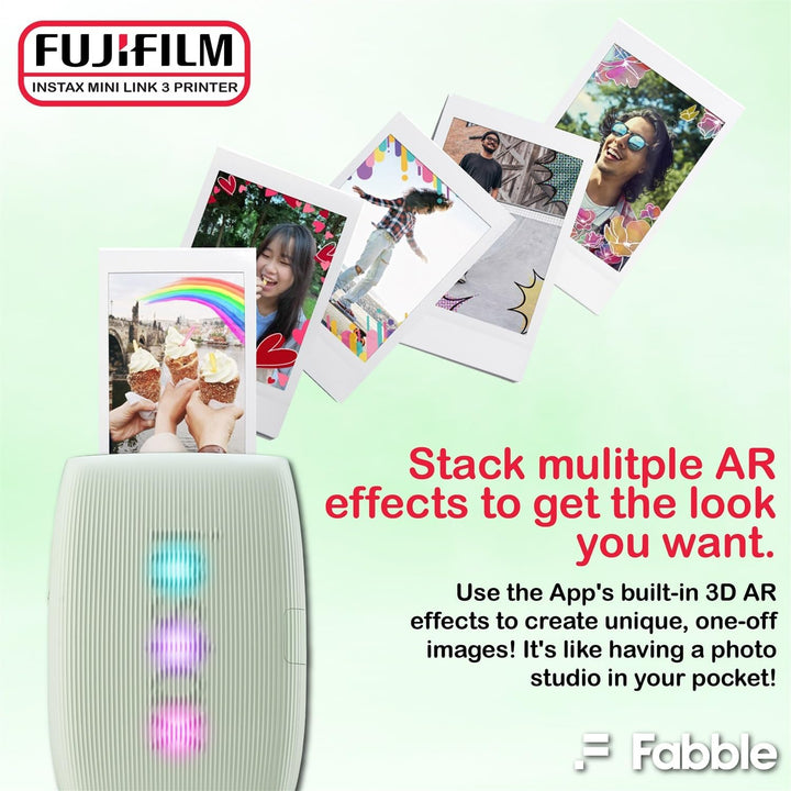 Fujifilm Impresora Instax Mini Link 3 para smartphone, paquete verd...