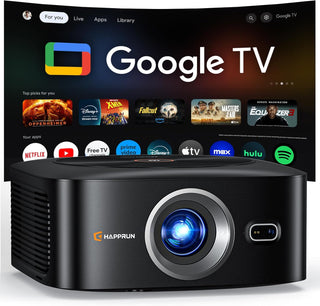 Proyector inteligente Google TV con licencia oficial 1500 ANSI, HAP...