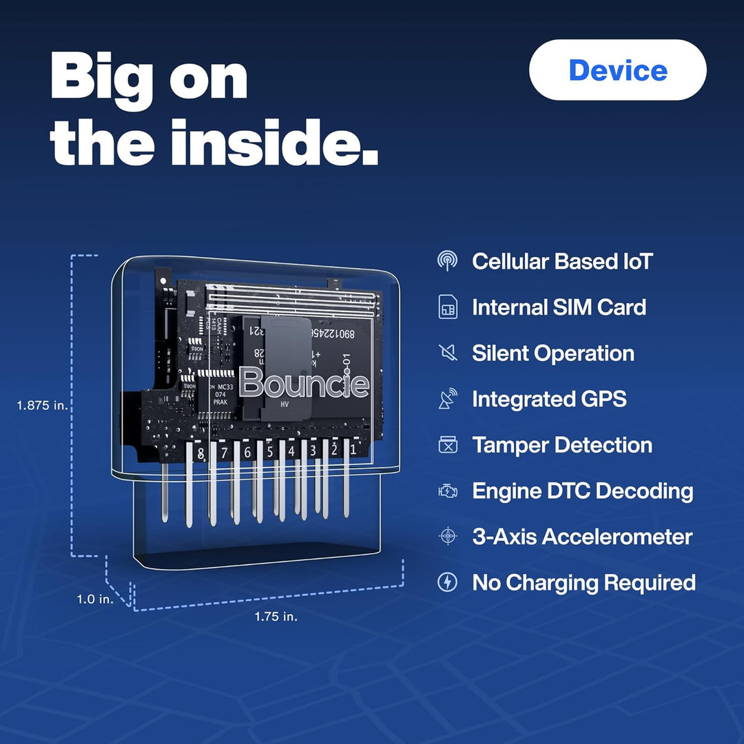 Bouncie GPS Tracker for Vehicles Real-Time Location Route