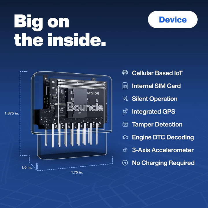 Bouncie GPS Tracker for Vehicles Real-Time Location Route