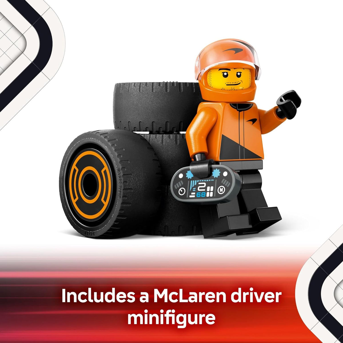 LEGO City F1 Driver McLaren Race Car Toy Modelo de