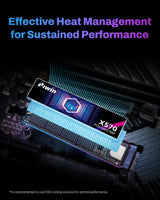 BIWIN Black Opal X570 Gen5 SSD 1TB, M.2 2280 PCIe 5.0 NVMe 2.0, has...