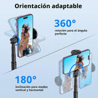 ATUMTEK Trípode para selfie stick de 51 pulgadas, soporte extensible todo en uno con control remoto Bluetooth, rotación de 360° para iPhone y Android, grabación de video, vlogging, transmisión en vivo, color negro