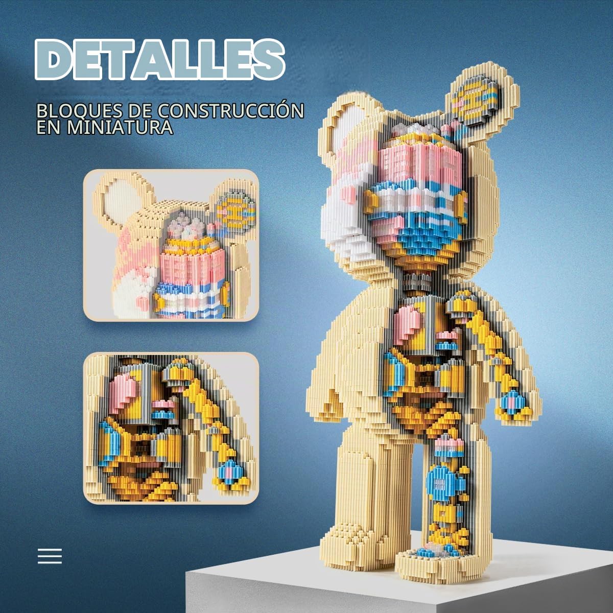 DAHONPA Conjunto de bloques de construcción micro mecánicos de animales con cerradura (7220 PIEZAS), decoración personalizada, regalo para adultos y niños