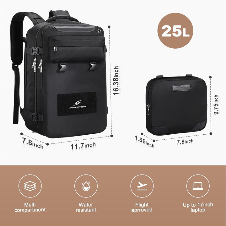 Maelstrom Mochila de viaje para mujeres y hombres, mochila para lap...