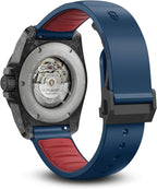 Victorinox I.N.O.X. Juego de reloj automático con correa de goma azul con esfera azul 1.614 in - 242022.1