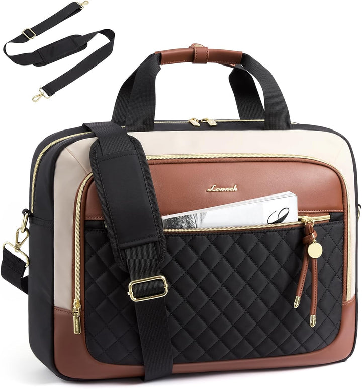 LOVEVOOK Maletín para ordenador portátil para mujer, bolsos de homb...