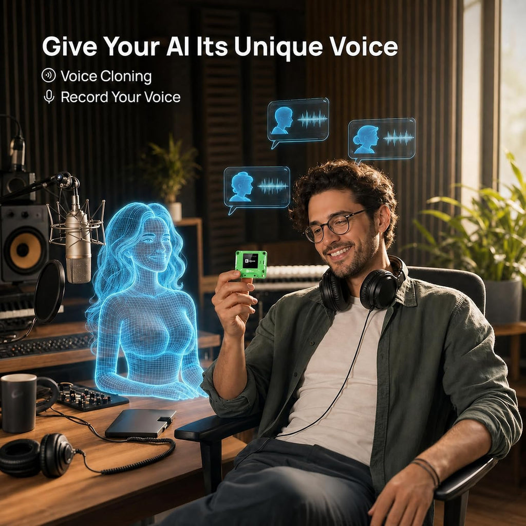 AIPI Lite AI Robot Companion, personaje personalizado, encubrimiento de voz, soporte de base de conocimientos, robot de escritorio AI alimentado por ChatGPT (verde)