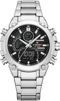 NAVIFORCE Relojes digitales multifunción, reloj analógico impermeable 3ATM para hombres, reloj de pulsera de lujo luminoso, regalo