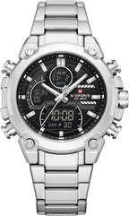 NAVIFORCE Relojes digitales multifunción, reloj analógico impermeable 3ATM para hombres, reloj de pulsera de lujo luminoso, regalo