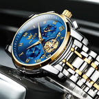 OLEVS Reloj para Hombres Clásico de Negocios en Acero Inoxidable Reloj para Hombre