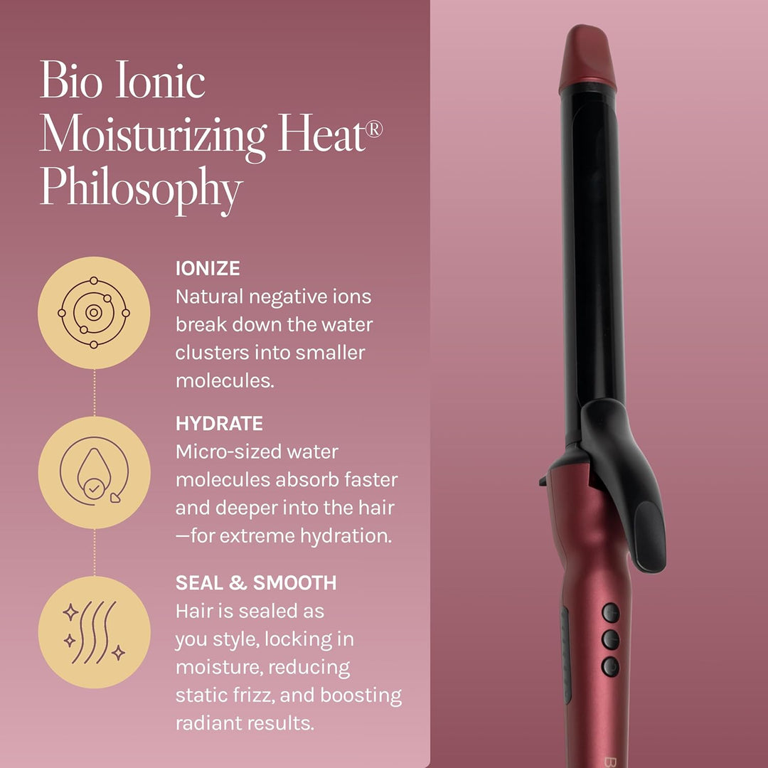 Bio Ionic Rizador de Cilindro Largo, Rizador de Pelo con Tecnología...