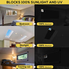 Cortinas opacas 100% opacas, persianas para ventana, persianas portátiles
