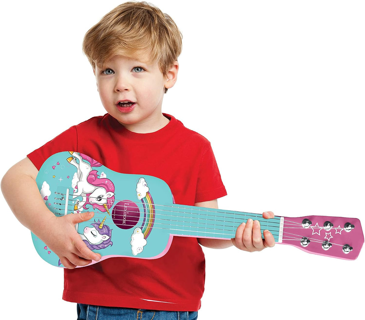 Lexibook, Guitarra de madera de unicornio, K205UNI