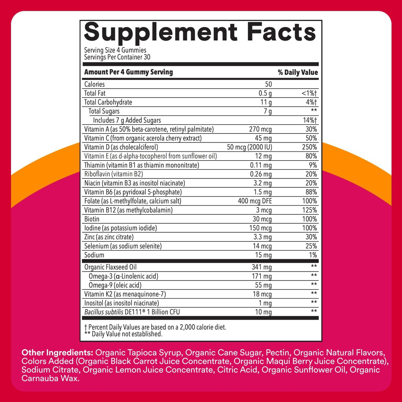SmartyPants Gomitas multivitamínicas orgánicas para mujeres: biotin...