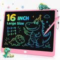 Tableta de escritura LCD para niños, tablero de dibujo digital extragrande y pizarra blanca de aprendizaje, almohadilla de escritura reutilizable para dibujar, matemáticas, ortografía, regalo