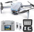 Dron 2K con cámara, controlador de pantalla, motor sin escobillas, dron FPV para niños, principiantes y adultos, giro de 360°, despegue/aterrizaje con una tecla, 2 baterías, fácil de volar, regalo