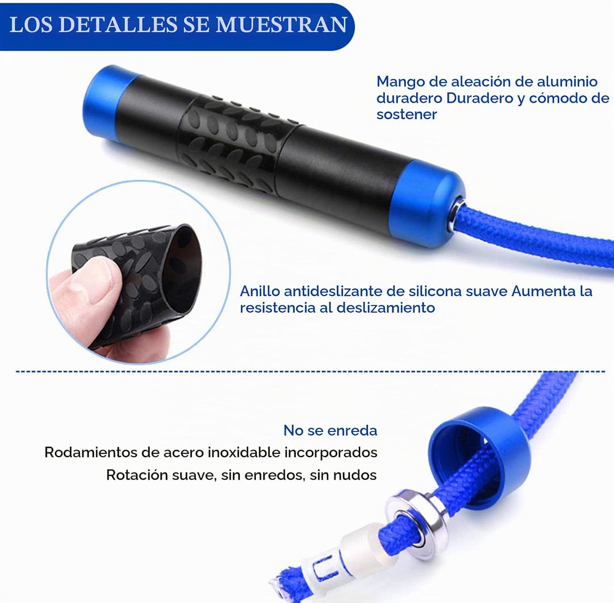 Redify Cuerda de saltar con peso para entrenamiento físico (1 libra), rodamiento de bolas sin enredos, cuerda de saltar de velocidad rápida para boxeo MMA, pérdida de peso, mango de aluminio, longitud