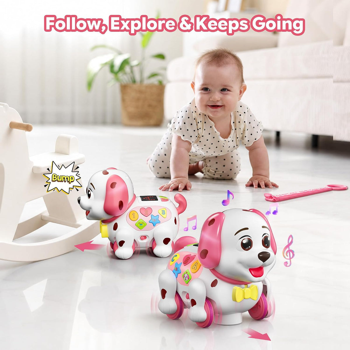 Juguete interactivo para cachorros de 1 a 2 años, regalo de primer