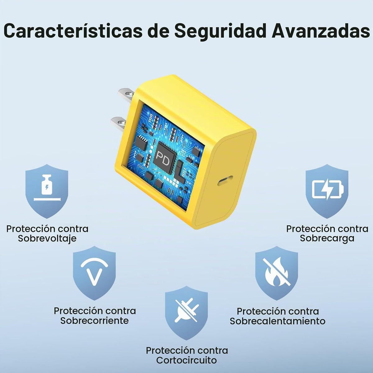 Cargador para iPhone 18 17 16 Carga rápida Paquete de 2 cargadores USB C