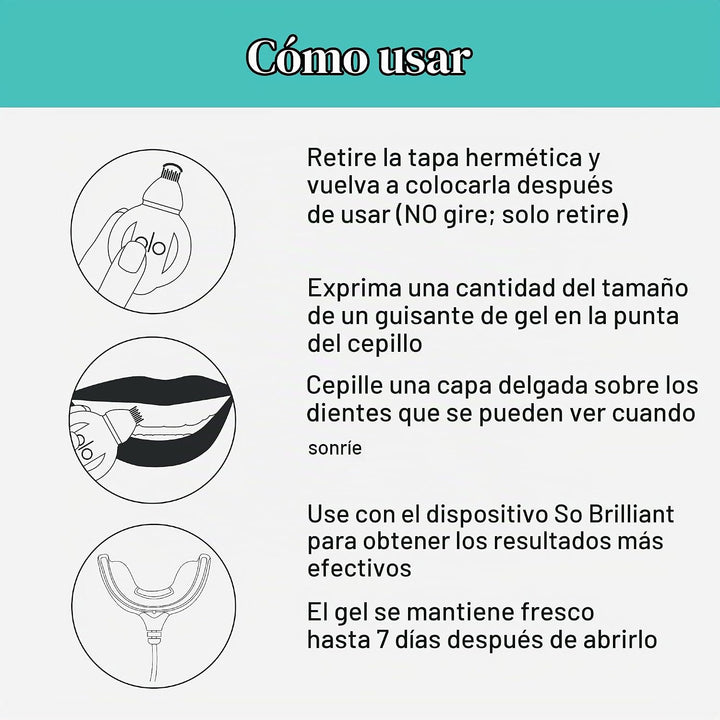 GLO Vial Kit de tratamiento de gel blanqueador de dientes, resultad...